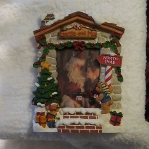 "Santa and me" picture frame